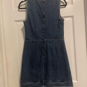 Theory Blue Denim Midi Dress